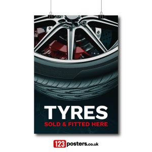 Tyre repair shop poster